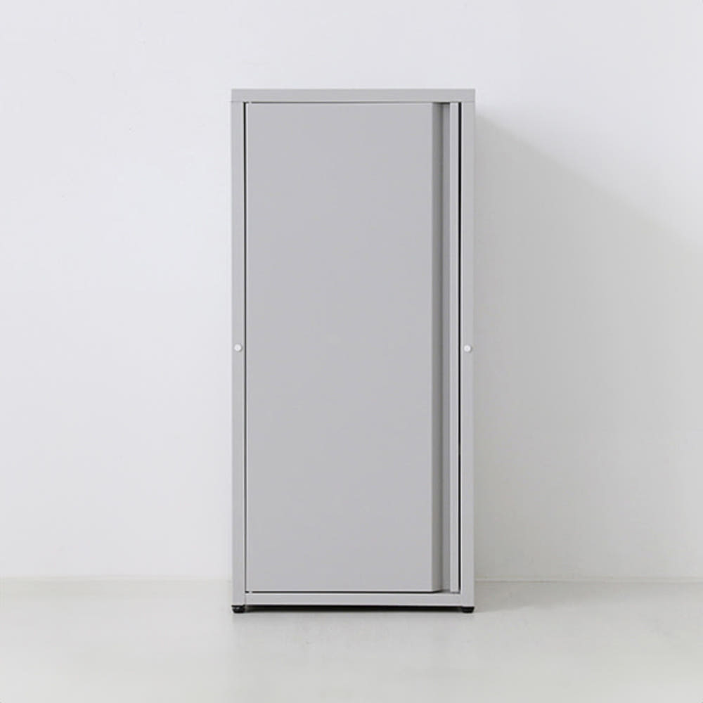 도미닉 캐비넷 1문 수납장 40x35x87, 1단, 라이트그레이 9512.0596