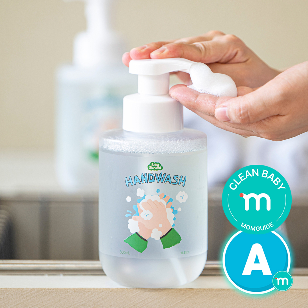 베이비스탠다드 아기 핸드워시 500ml 거품형 무향 유아 손세정제 - 상품 이미지