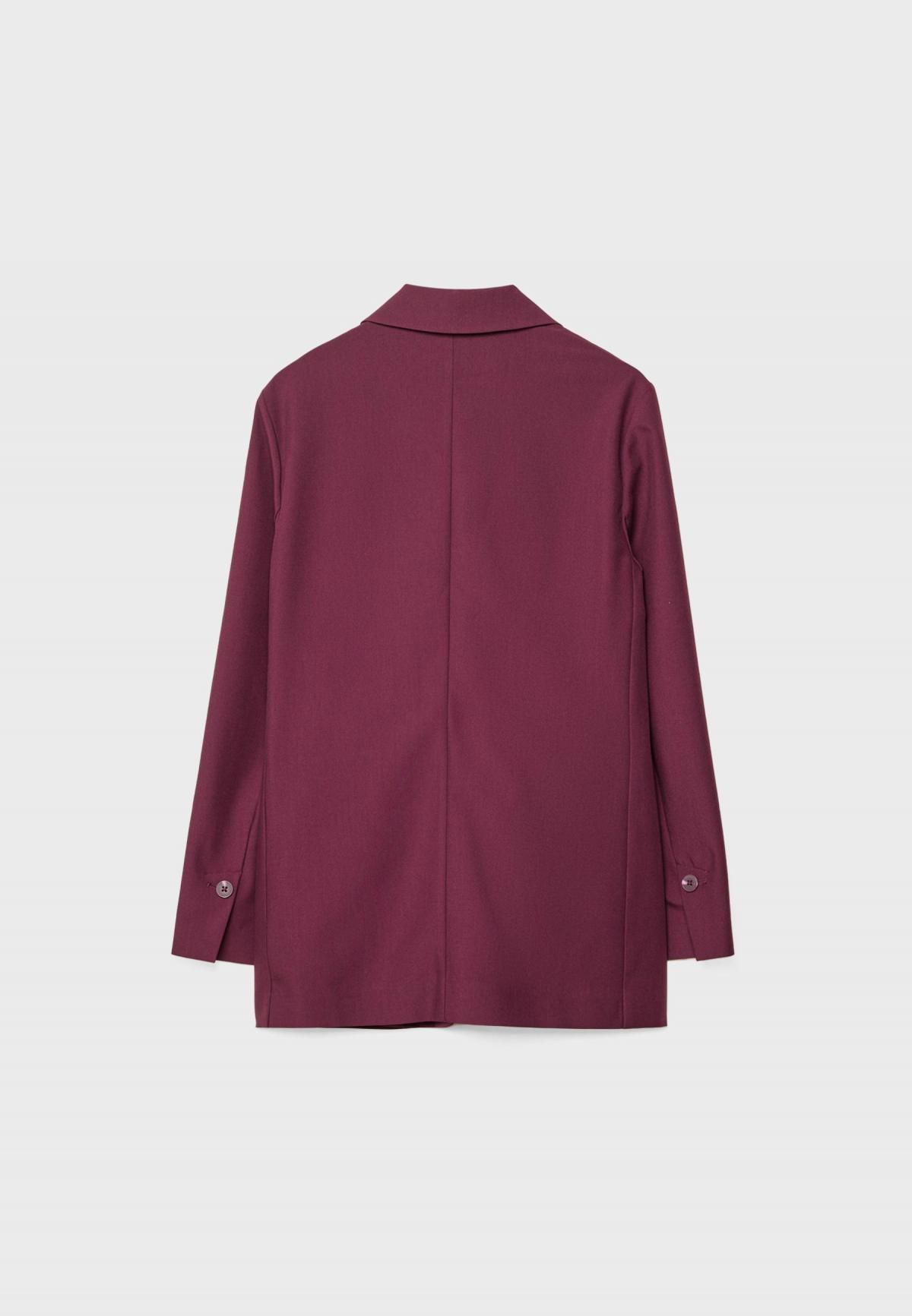 스트라디바리우스 버건디 테일러드 레귤러핏 블레이저 1902/249 PURPLE - 상세 이미지 3