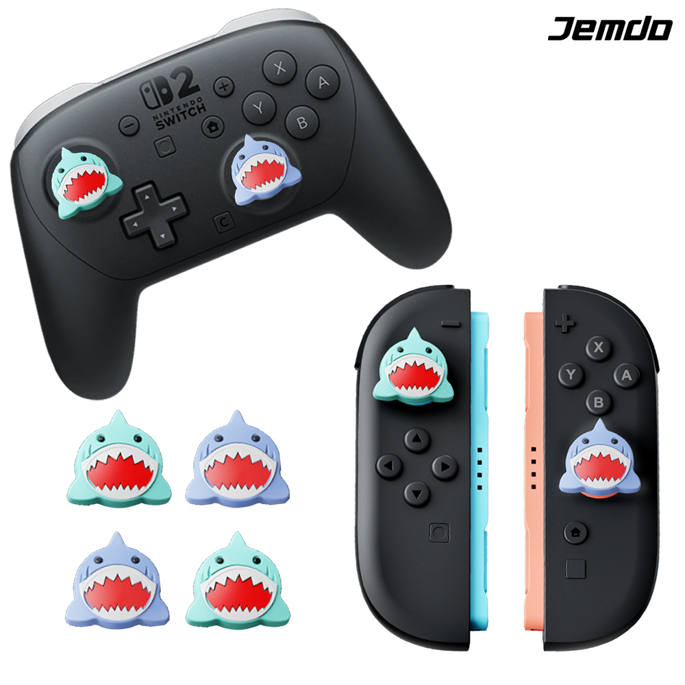 닌텐도 스위치2 조이콘 스틱커버 JEMDO 죠스 4P세트 프로콘2 호환 - 상품 이미지