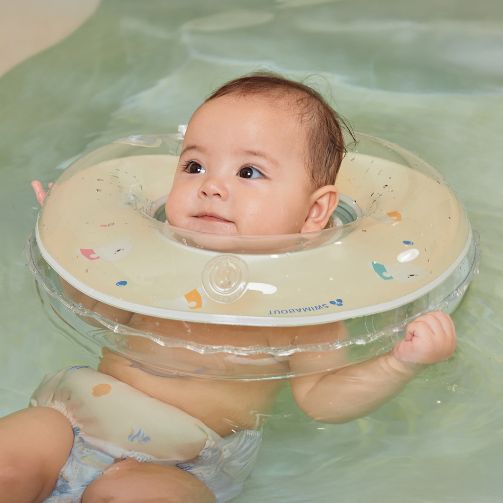 스윔어바웃 신생아 아기 목튜브 신생아 목욕 밍곰 캐릭터 물놀이 튜브