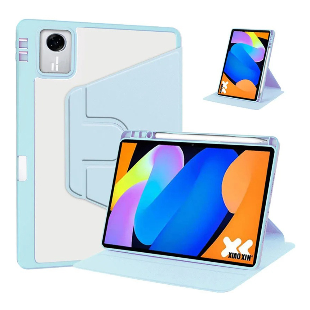 레노버 샤오신패드 2025 케이스 북커버 스마트 회전 블루, 샤오신패드 2025 - 상품 이미지