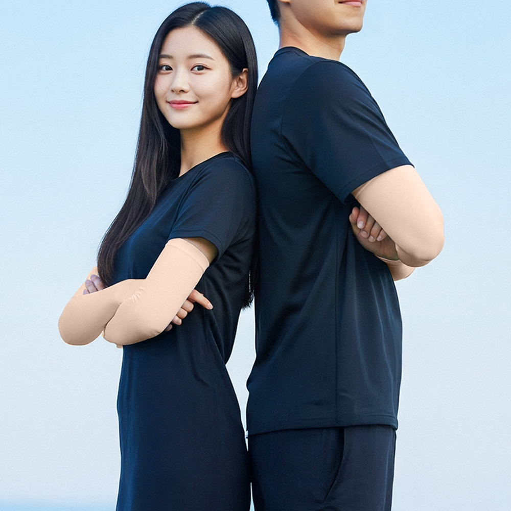 HNF 쏘쿨토시 팔토시 UV 자외선차단 여름 골프 러닝 등산 자전거 운전 손등 - 상품 이미지