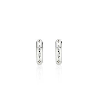[바이이에르] Star stone one touch earrings (Silver) BH7E40712WBXXX 이미지 6