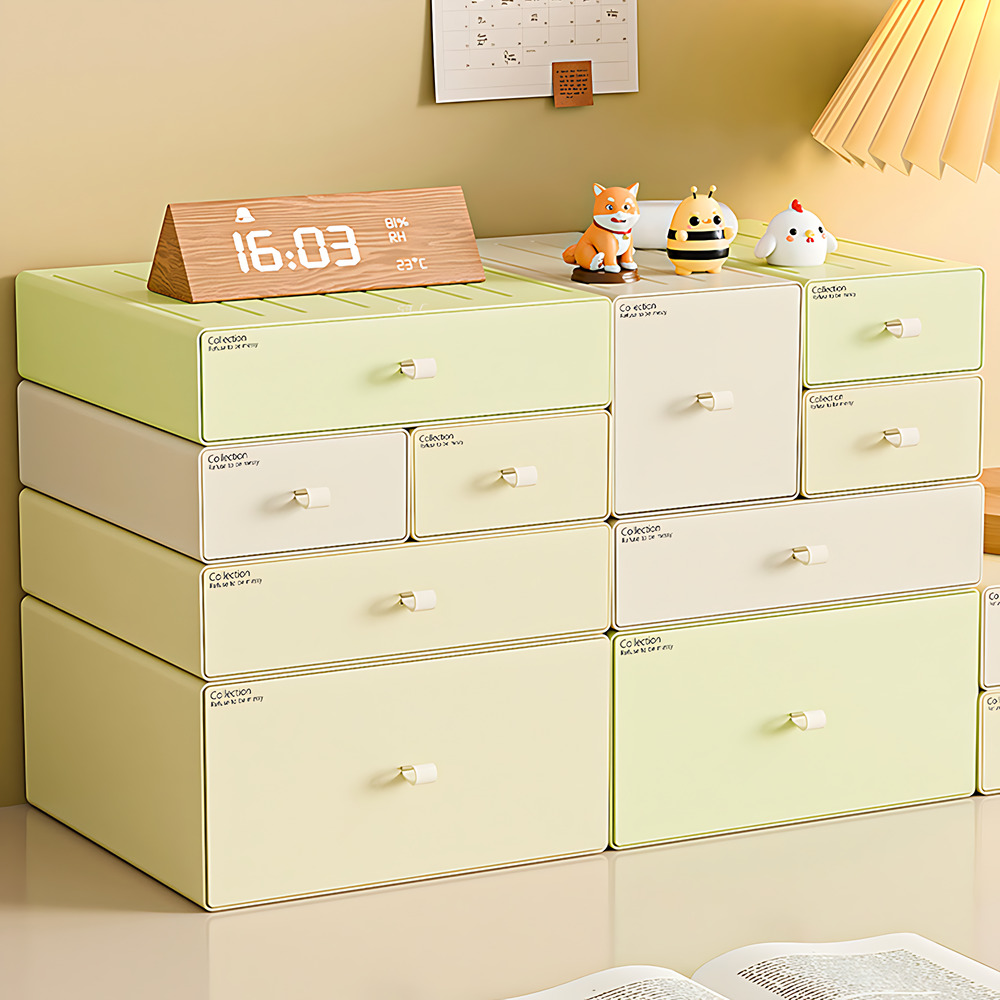 적층설계 모듈 책상정리함 낮은 소형 미니서랍 책상 정리 데스크 오거나이저