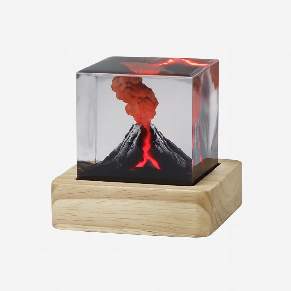 아크릴 무드등 큐브 모양 LED 조명 테이블 장식 소품 A 핵폭탄 폭발의 순간 5CM - 상세 이미지 5