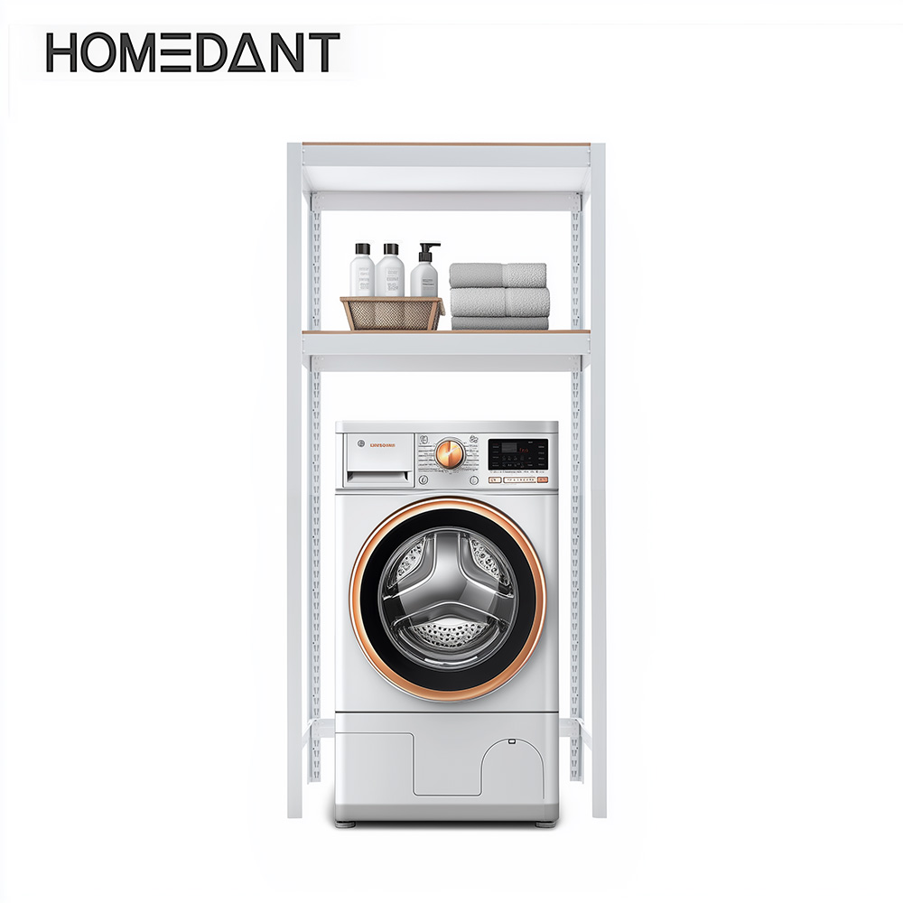 선반 수납선반 철제 무볼트 다용도 랙 미니 홈던트 300300600 2단(안전바1세트)