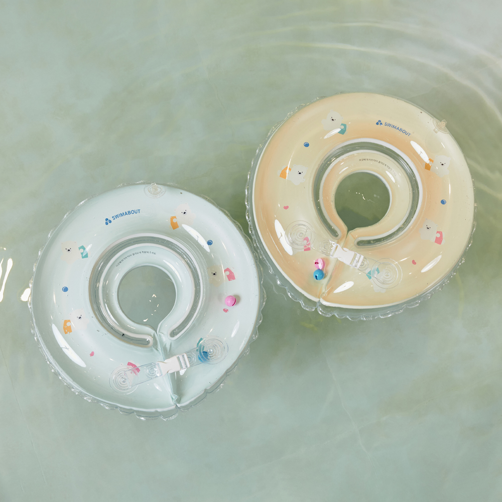 스윔어바웃 신생아 아기 목튜브 신생아 목욕 밍곰 캐릭터 물놀이 튜브