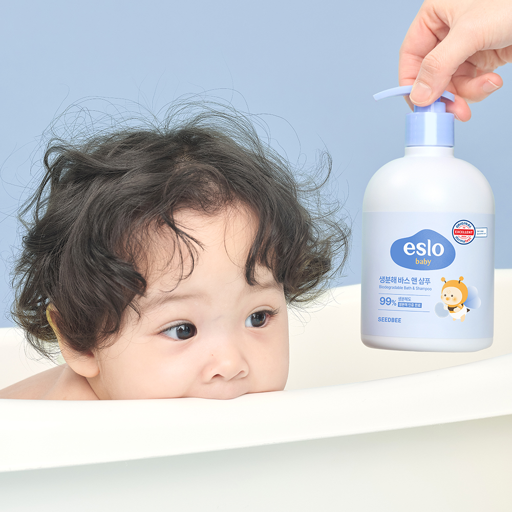 씨드비 이슬로 생분해 베이비 바스 앤 샴푸 500ml - 상세 이미지 2
