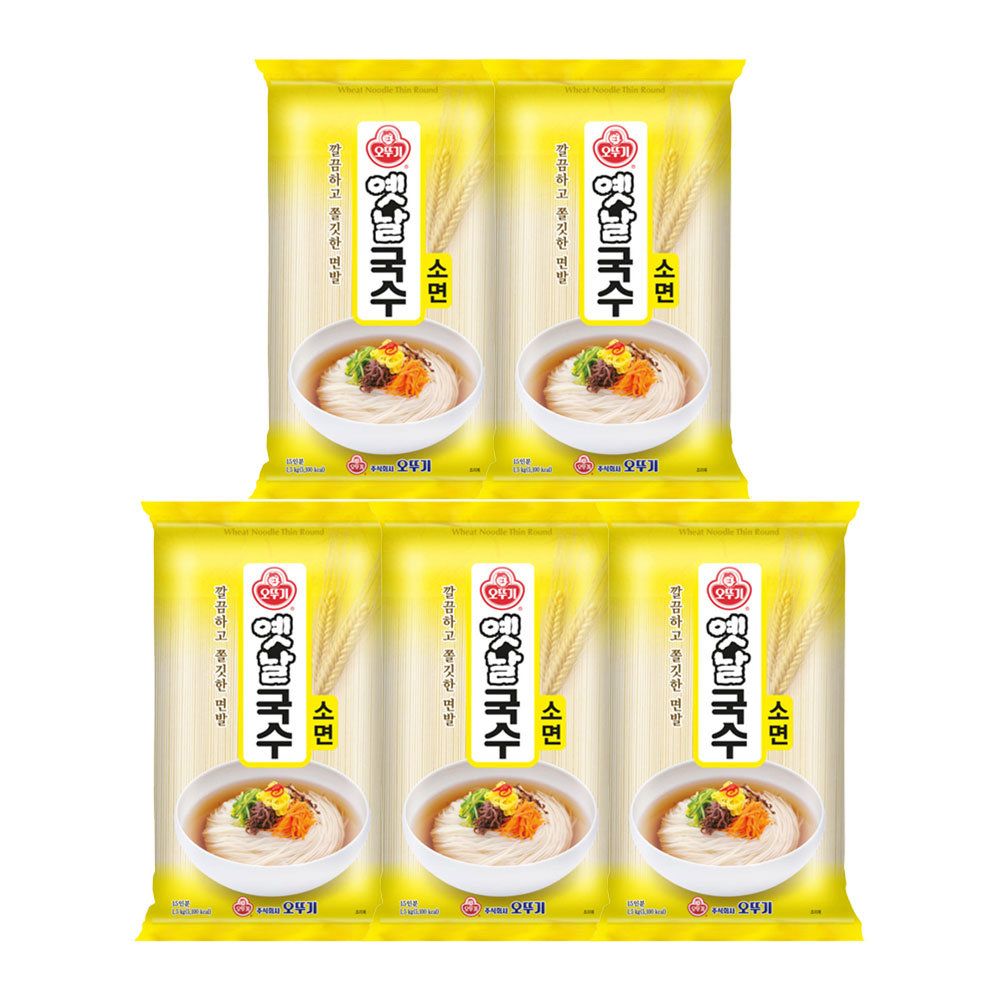 오뚜기 옛날 국수 소면 1.5kg, 5개 - 상품 이미지