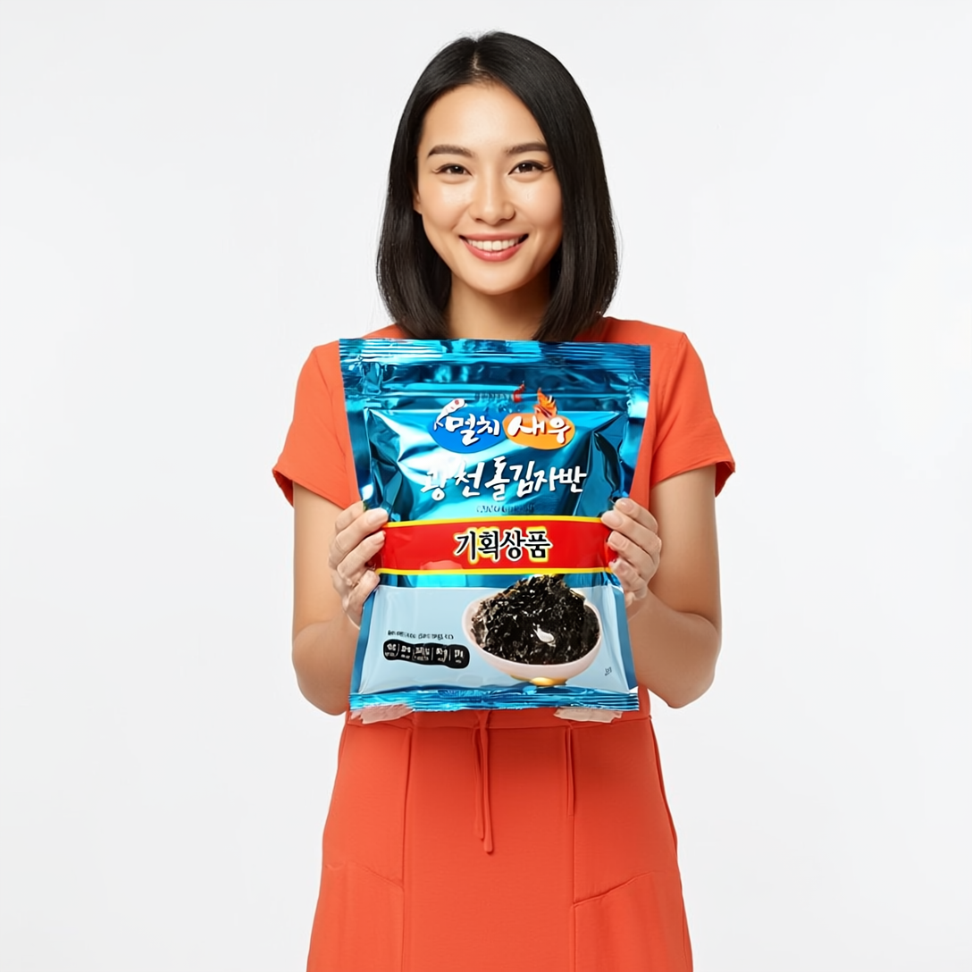 명식품본사 광천 돌김자반 소포장 멸치 새우 40g, 20개 - 상세 이미지 3
