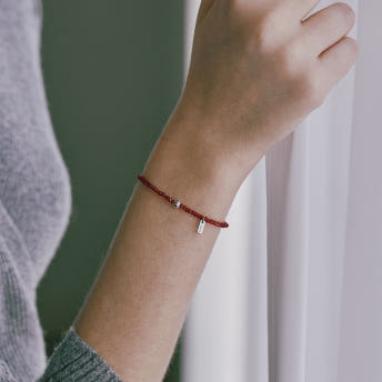 [바이이에르] Pumpkin beads bracelet (Red) BH7B4A719WB175 - 상세 이미지 5