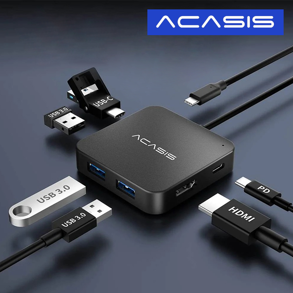 ACASIS 아카시스 AC-HC31 6in1 USB-C 허브 멀티 포트 고속충전 4K지원 - 상품 이미지