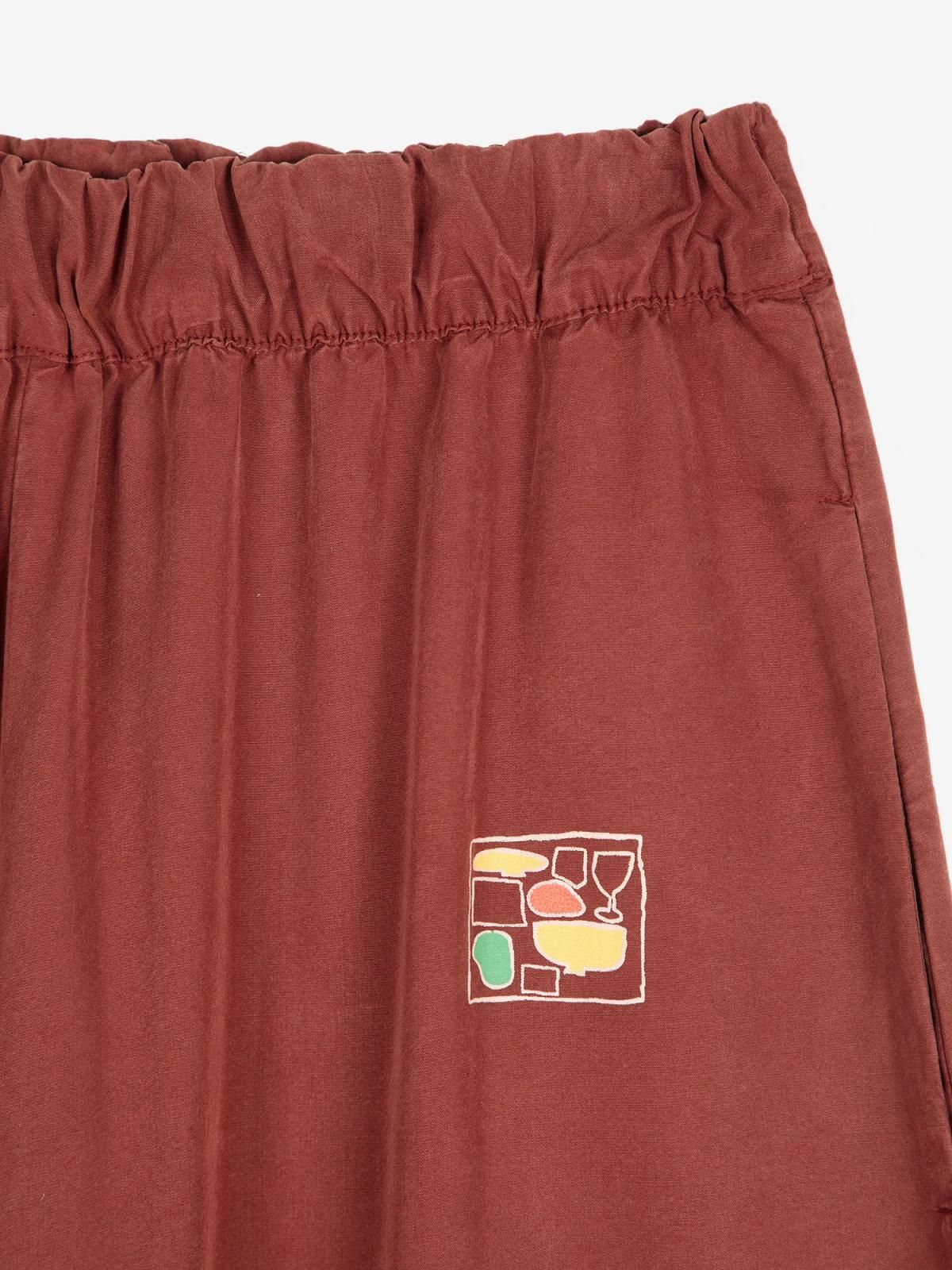 보보쇼즈 버건디 하이웨이스트 와이드 팬츠 B225AD032 ONE COLOR - 상세 이미지 3