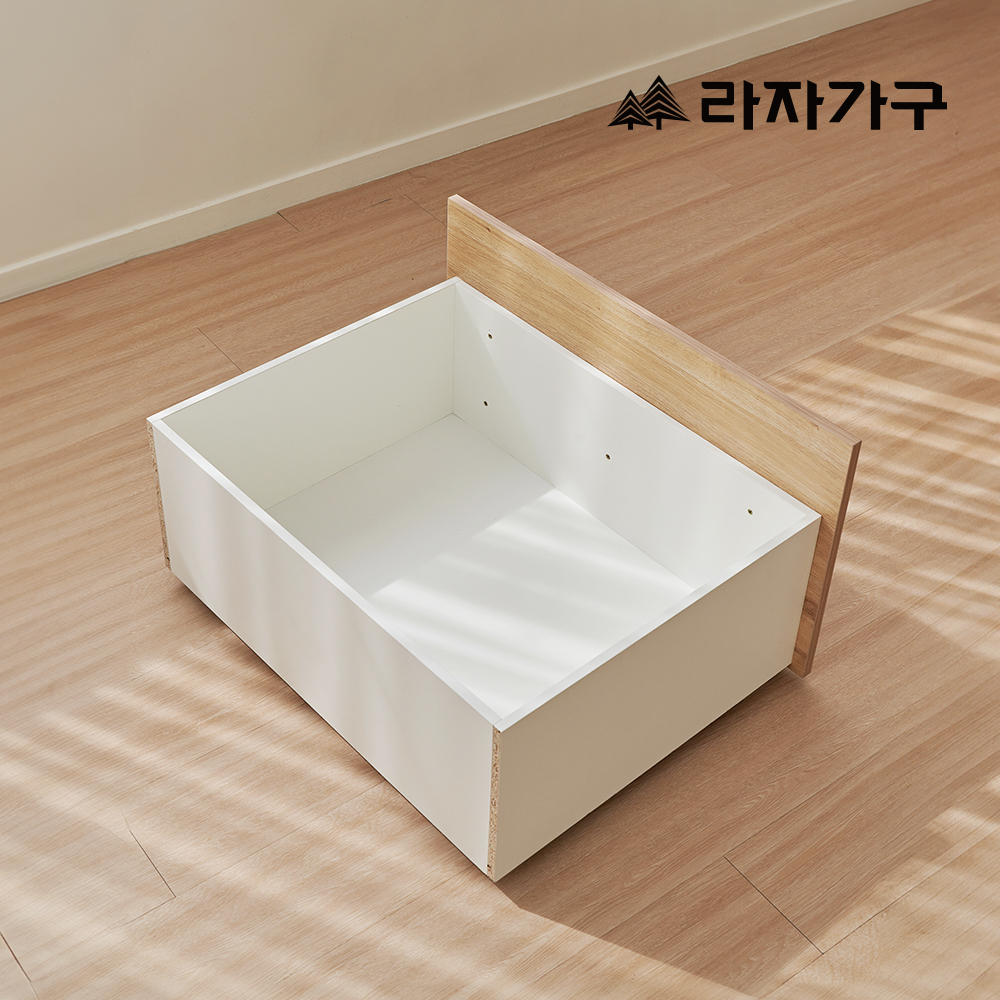 라자가구 누아 수납 서랍 침대 슈퍼싱글 SS 하이필로우탑, 낮은헤드_화이트워시 - 상세 이미지 4