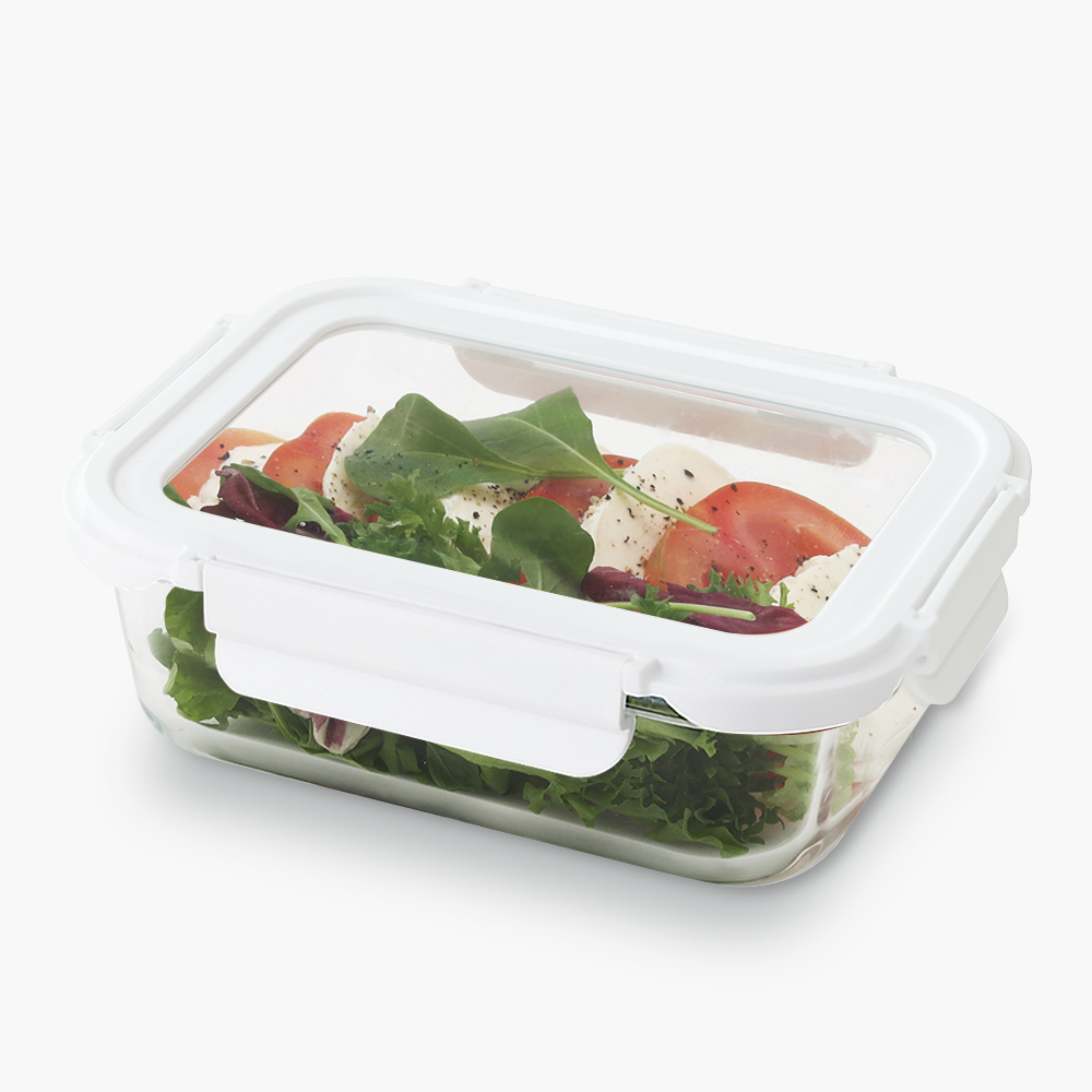 네오플램 클린 내열유리 반찬통 밀폐용기 전자레인지용기 1100ml