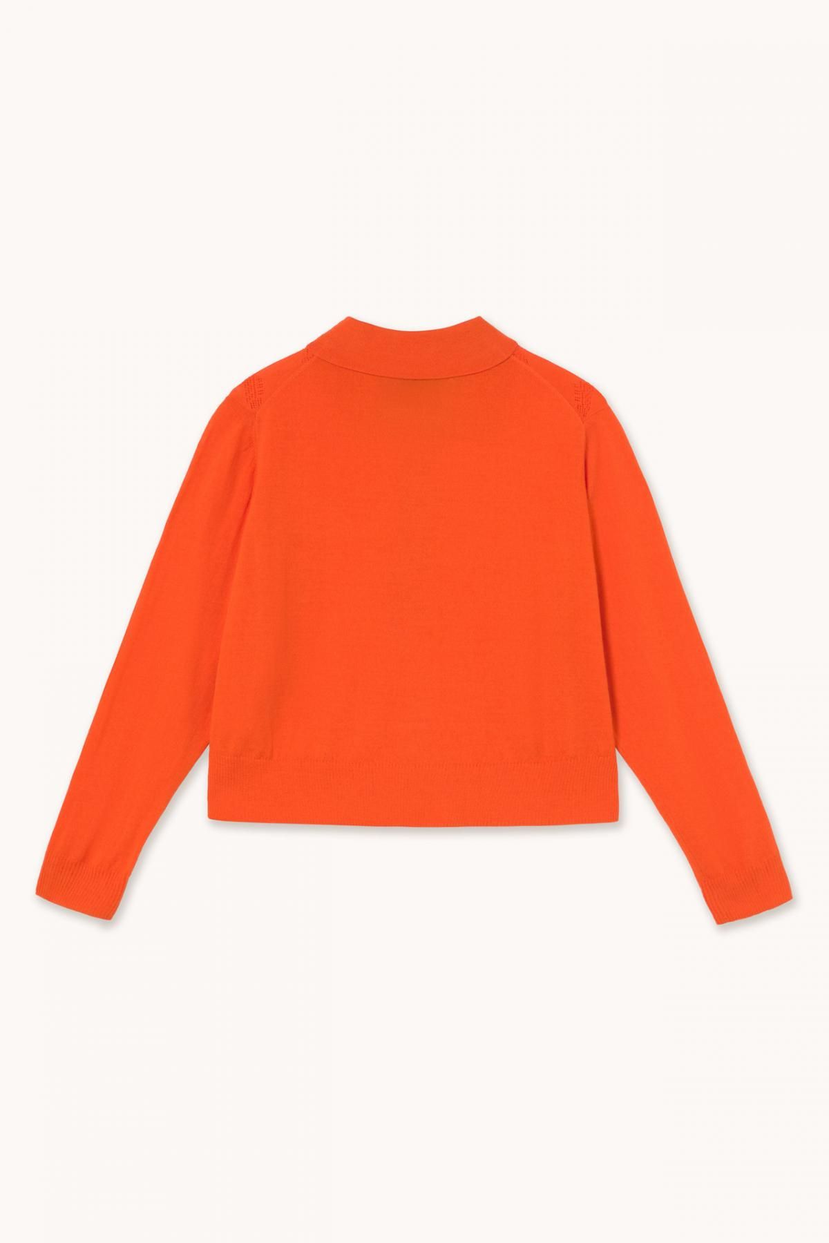타이니코튼 오렌지 케이블 니트 크롭 스웨터 AW25-681J08 ONE COLOR - 상세 이미지 2