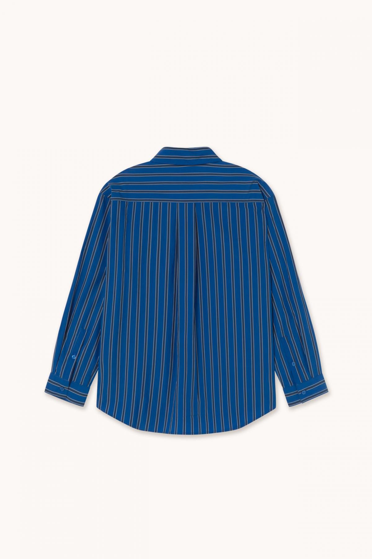타이니코튼 스트라이프 다크블루 긴팔 셔츠 AW25-747S02 ONE COLOR - 상세 이미지 2