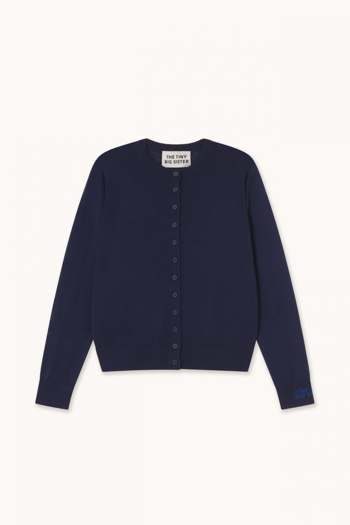 타이니코튼 베이직 네이비 버튼 카디건 AW25-690107 NAVY - 메인 이미지