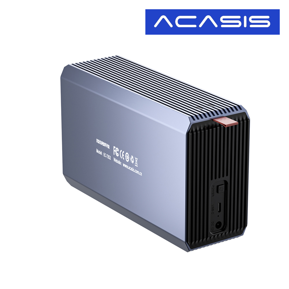 ACASIS 아카시스 EC-7352 RAID 2베이 외장스토리지 DAS 외장하드 케이스 - 상세 이미지 3