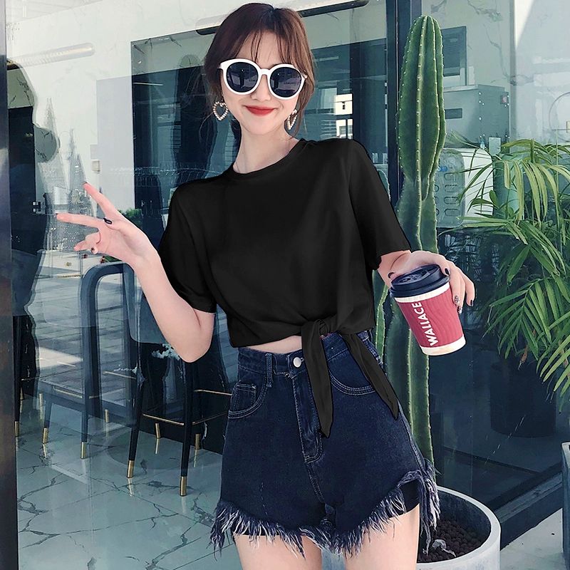 반팔 티셔츠 코디 시원한 오버핏 브이넥 클래식 블랙 라운드넥 - 상세 이미지 4