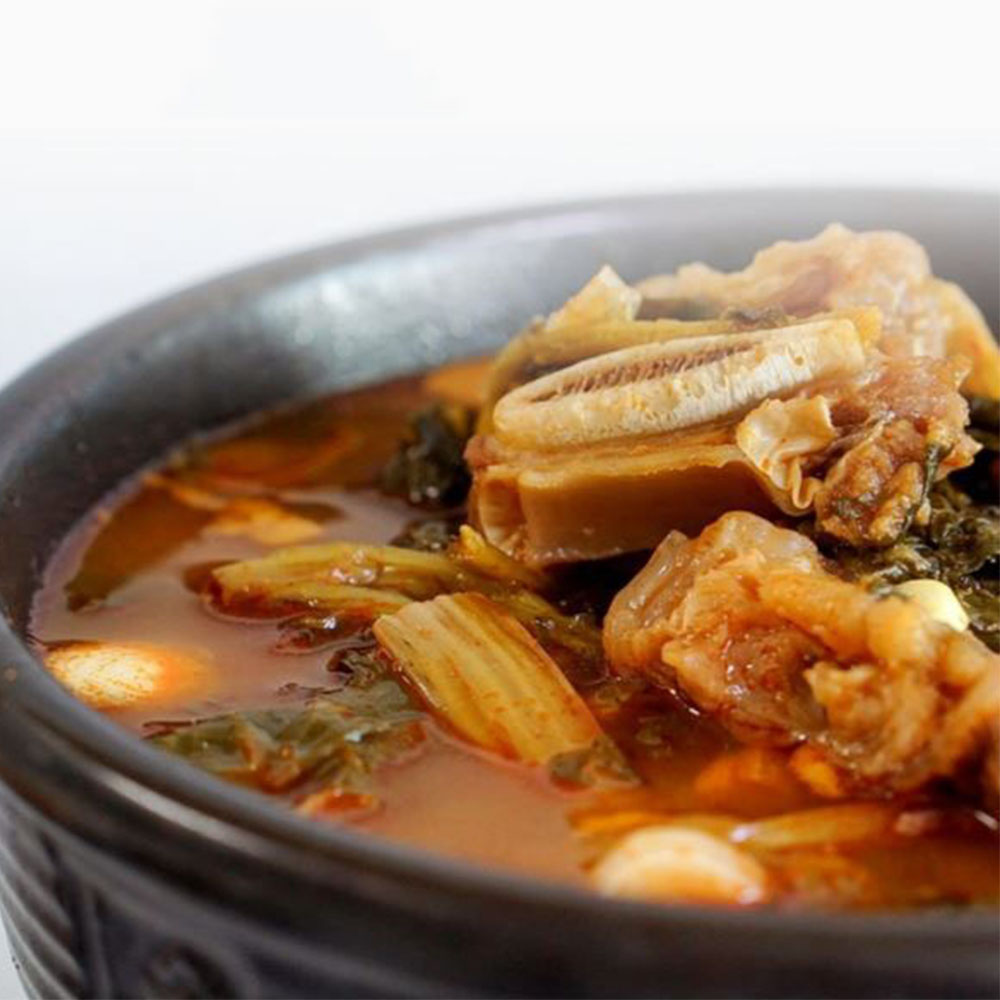 담백한 시래기 갈비 국밥 3팩 깔끔한 혼밥 혼술 해장국 - 상품 이미지