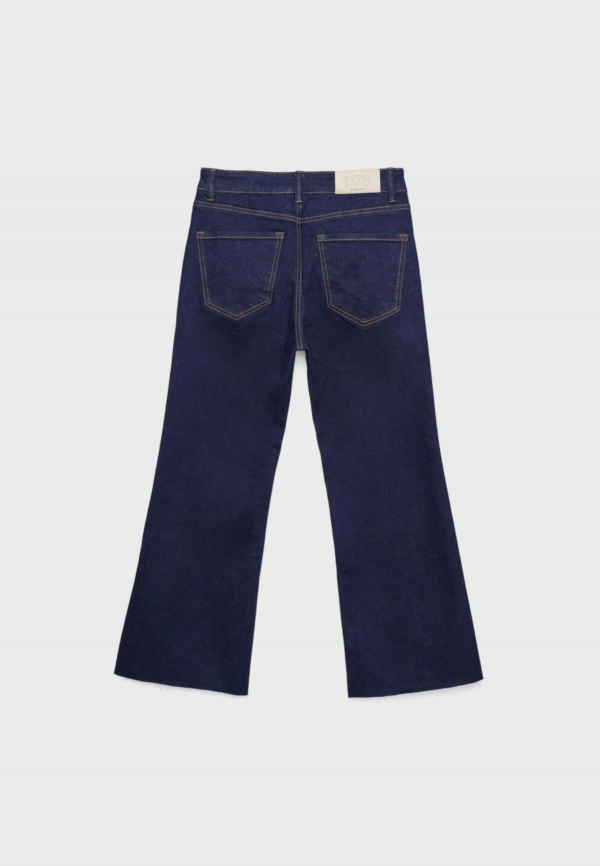 스트라디바리우스 크롭 부츠컷 하이웨이스트 데님 팬츠 1480/410 OVERDYED BLUE DENIM - 상세 이미지 2