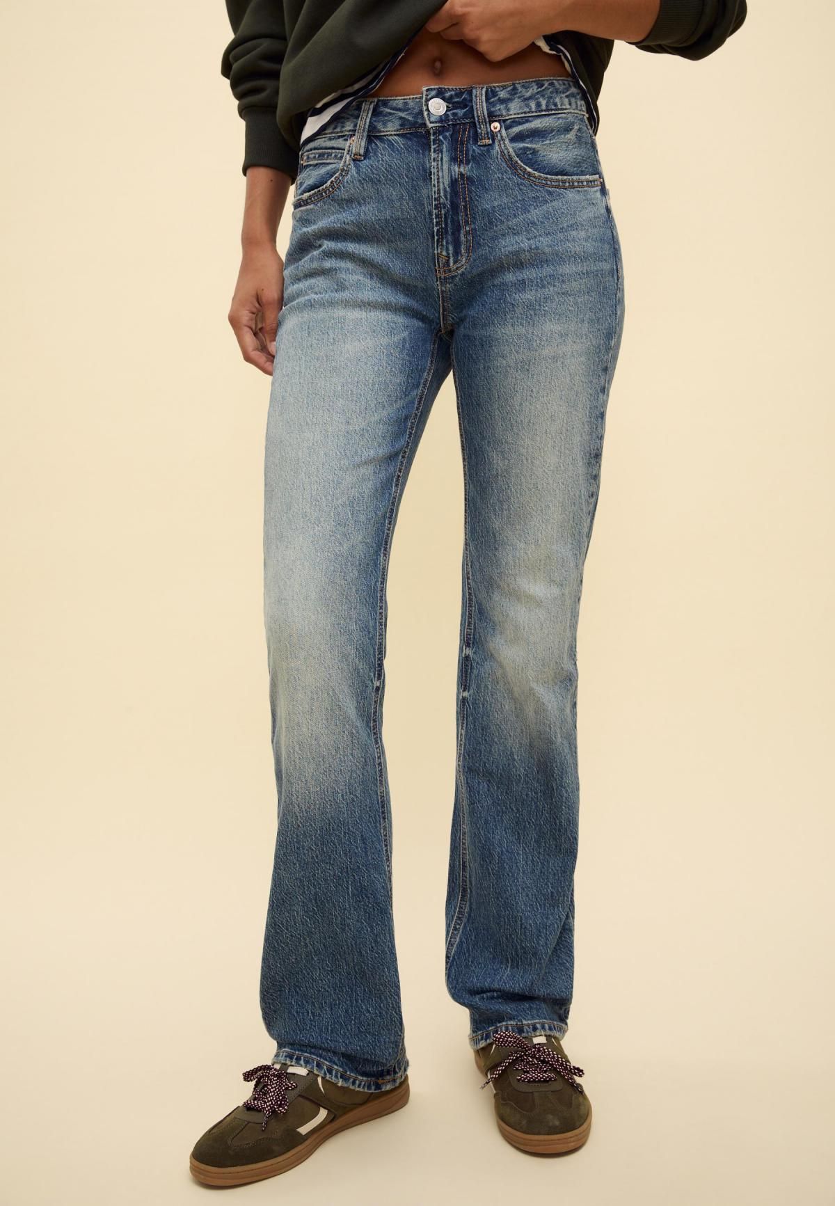 스트라디바리우스 빈티지 스트레이트핏 데님 청바지 1499/499 MEDIUM DENIM WASH - 상품 이미지