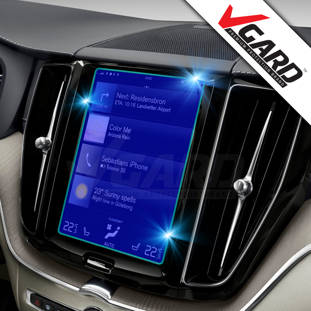 볼보 V90 V60 S60 XC40 내비게이션 디스플레이 지문방지 보호필름 브이가드 - 메인 이미지