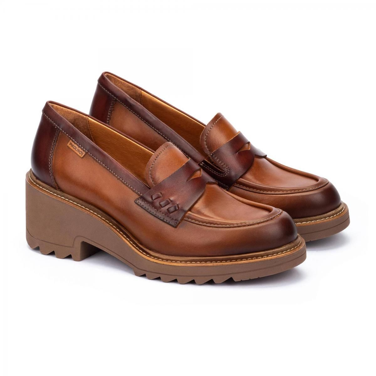 피콜리노스 청키힐 클래식 로퍼 ALCARAZ W7A-3904C1 BRANDY - 상세 이미지 2