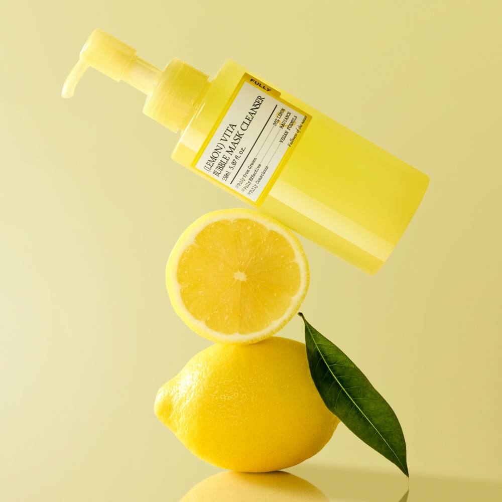 풀리 레몬 비타 버블 팩 클렌저 150ml 피부 맑기 개선 이미지 4