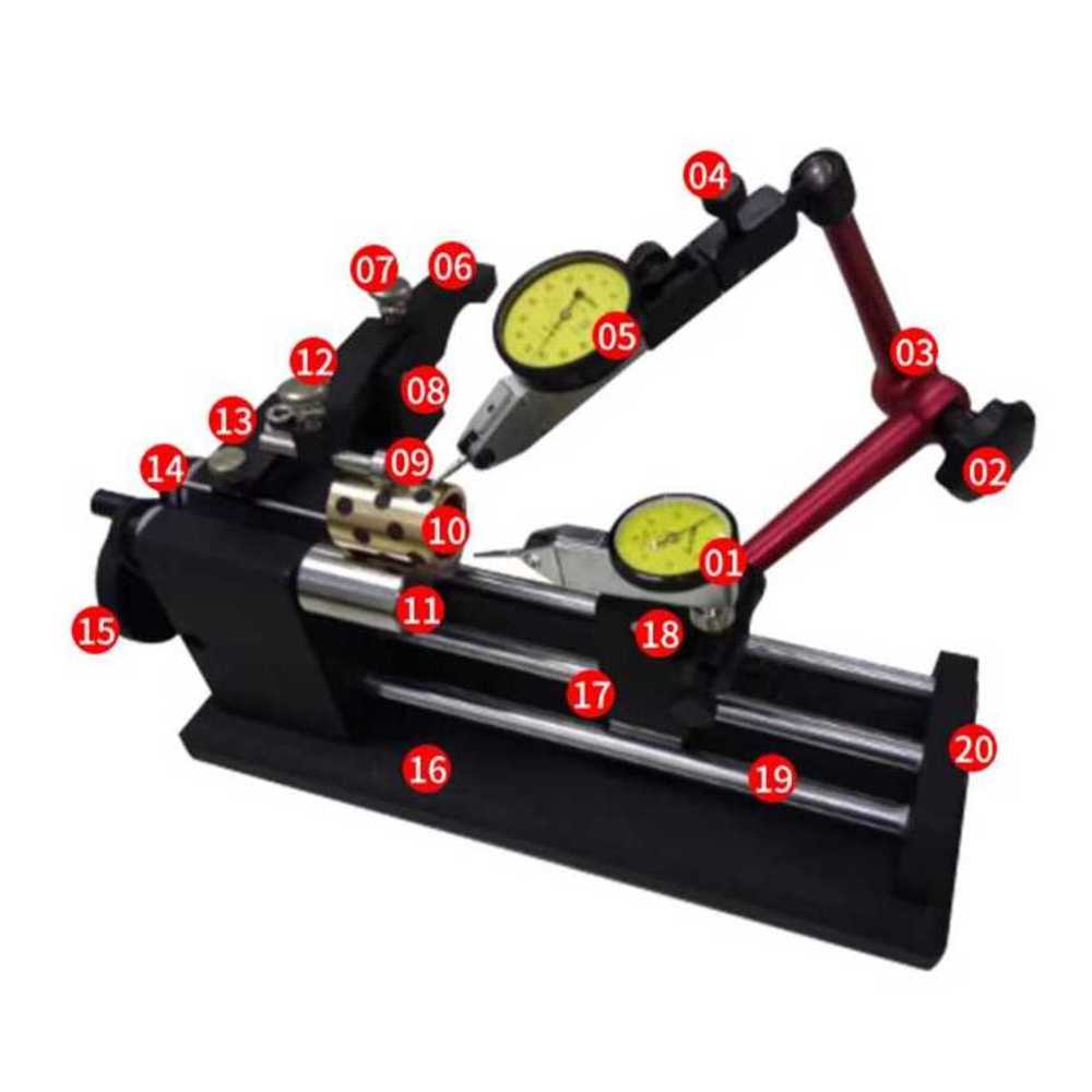 동심도 측정기 정밀 회전 부품 검사 계측 장비 편차 A형 3-43mmx100mm - 상세 이미지 4