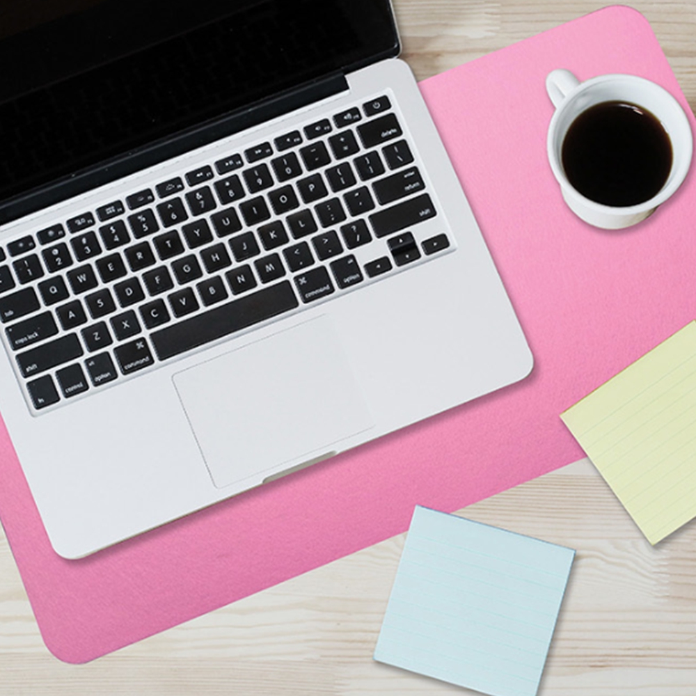 노트북깔판 사무실 책상 키보드패드 데스크 매트 핑크