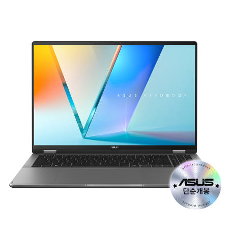 ASUS 비보북 16 Flip TP3607SA-RJ046W 개봉 인텔 U7-256V OLED 터치스크린 Win11 코파일럿+ PC AI 노트북