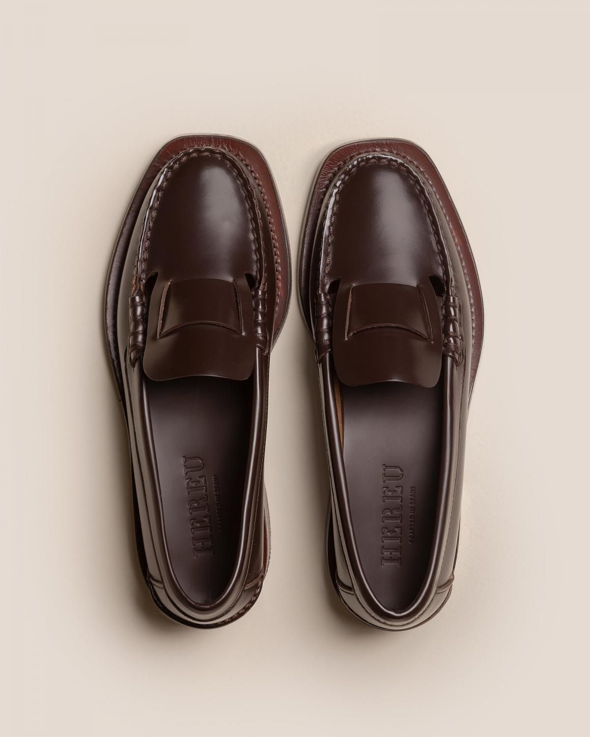 헤레우 시뉴 인터레이스 슬립온 로퍼 14987902157132 DARK BROWN - 상세 이미지 2