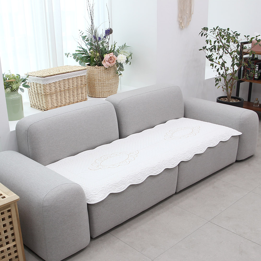 순면 목화솜 오브종 클레오 소파패드 3인용 사계절