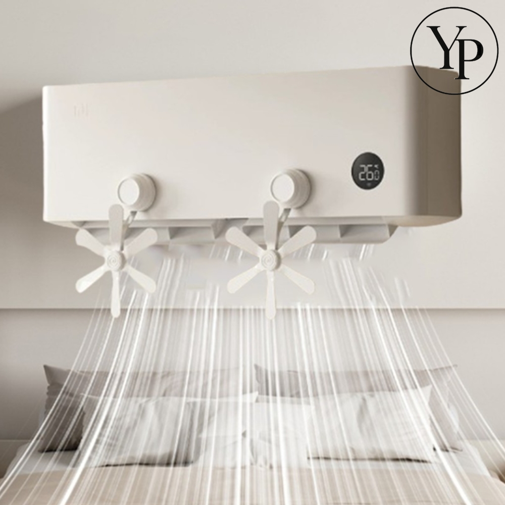 벽걸이 에어컨 순환팬 시스템 에어 가이드 공기 순환기 실링팬 바람개비 윈드바이저