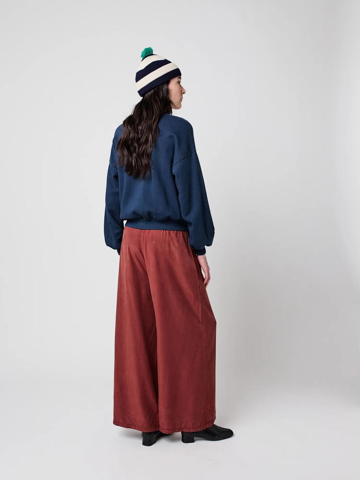 보보쇼즈 버건디 하이웨이스트 와이드 팬츠 B225AD032 ONE COLOR - 상세 이미지 5