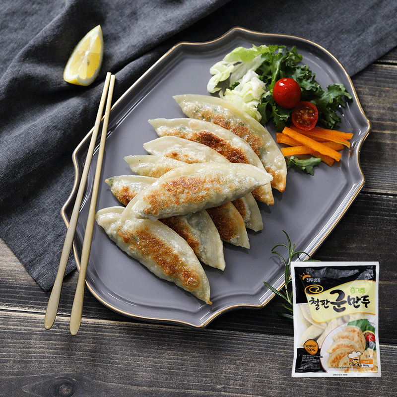 자연가득 철판군만두 600g, 1.4kg - 상품 이미지