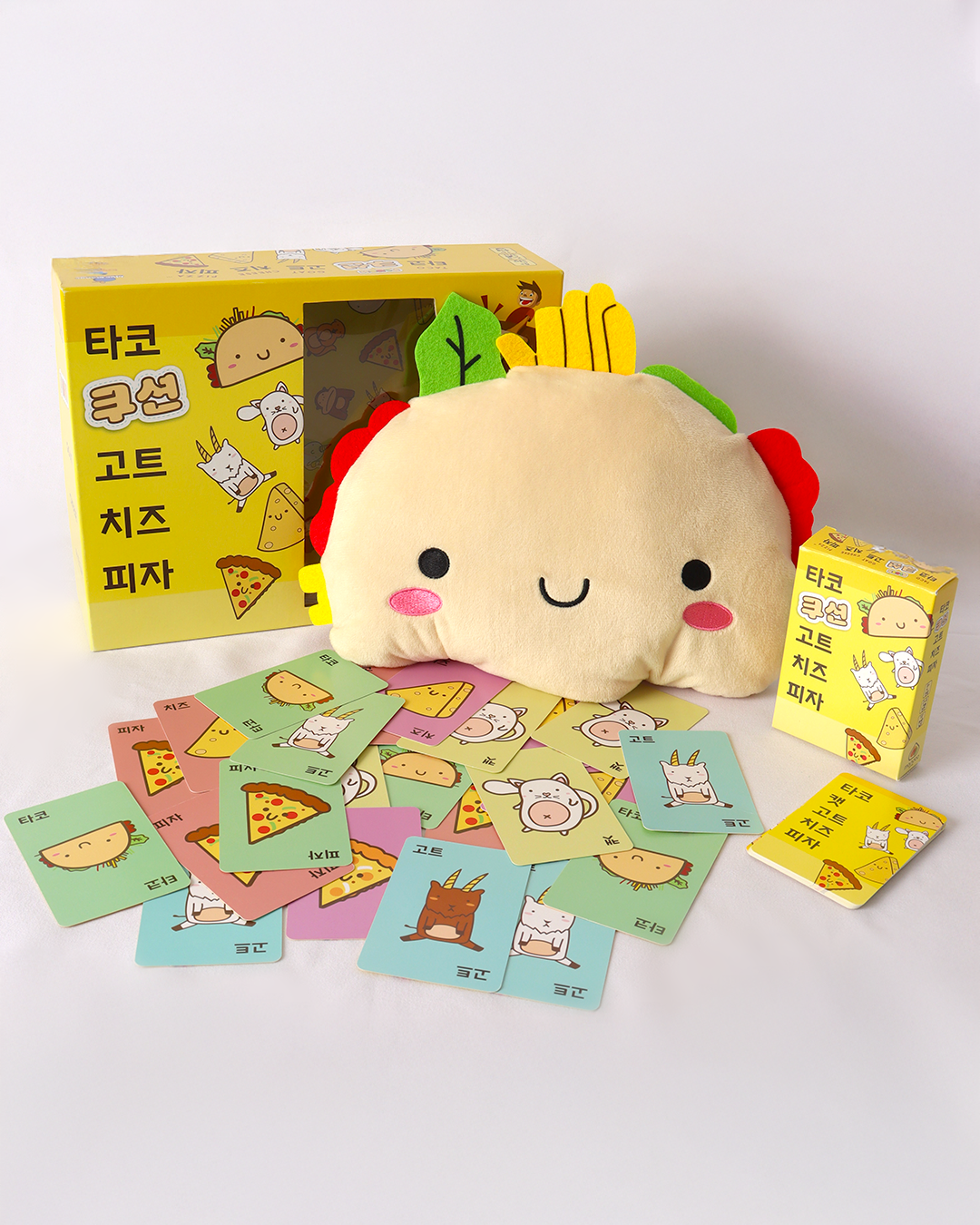 타코 쿠션 고트 치즈 피자 보드게임 순발력 카드 타코캣 인형 - 상세 이미지 3