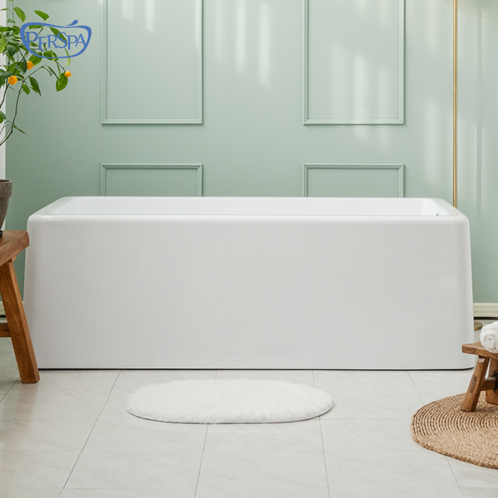 [덮개포함] 퍼스파 솔리드 아크릴 이동식욕조 1인용 1600 전신 욕조 프리스탠딩 일체형