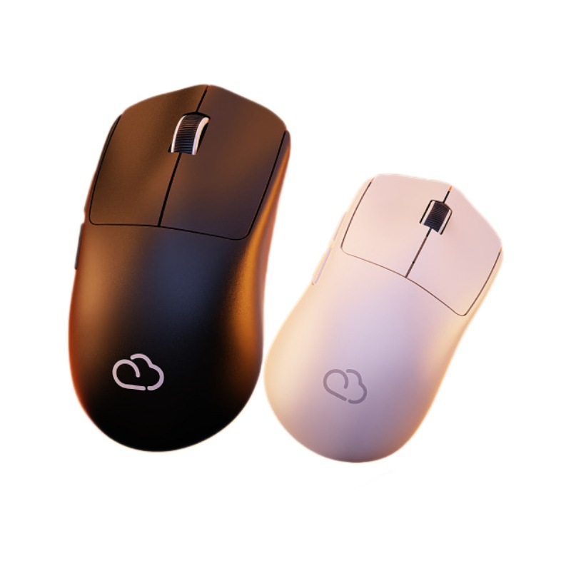 VXE MAD R 잠자리 마우스 36g 초경량 무선 게이밍 PAW3395 1K 수신기 SE 화이트 트리플 연결-500 mAh