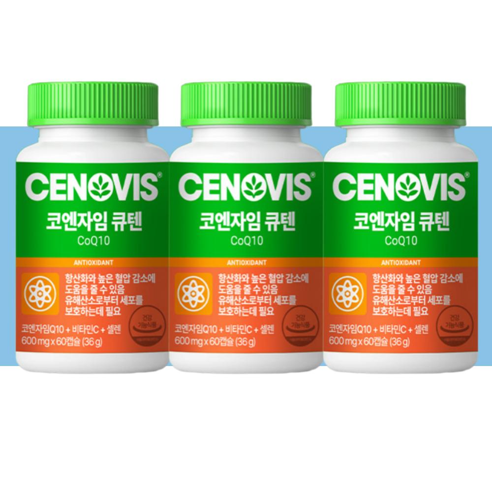 세노비스 코큐텐 코엔자임 큐텐 Q10 60캡슐X3박스 - 메인 이미지