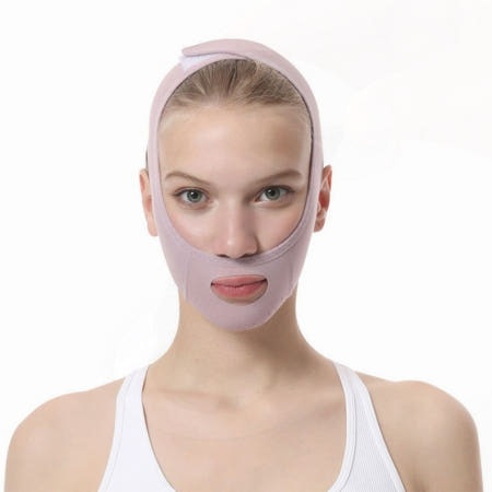 얼굴 리프팅 브이밴드 안면 마스크 턱선 교정 피부 탄력