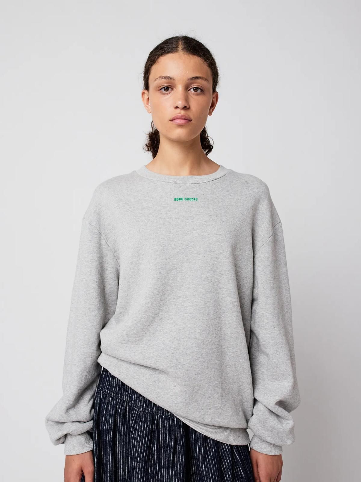 보보쇼즈 오가닉 라이트그레이 남녀공용 스웨트셔츠 B225AE004 ONE COLOR 이미지 6