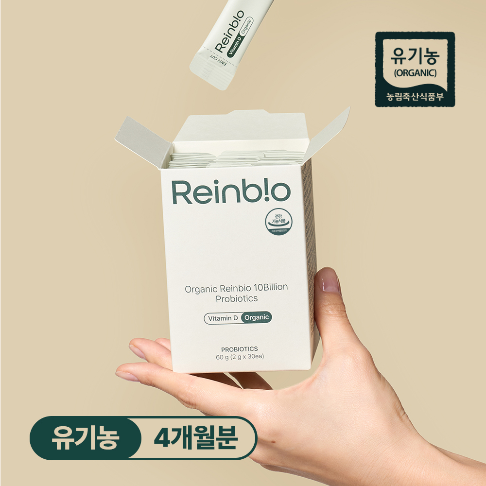 라인비오 유기농 100억 프리미엄 락토프리 프로바이오틱스 유당없는 비타민D 유산균 30포, 4개