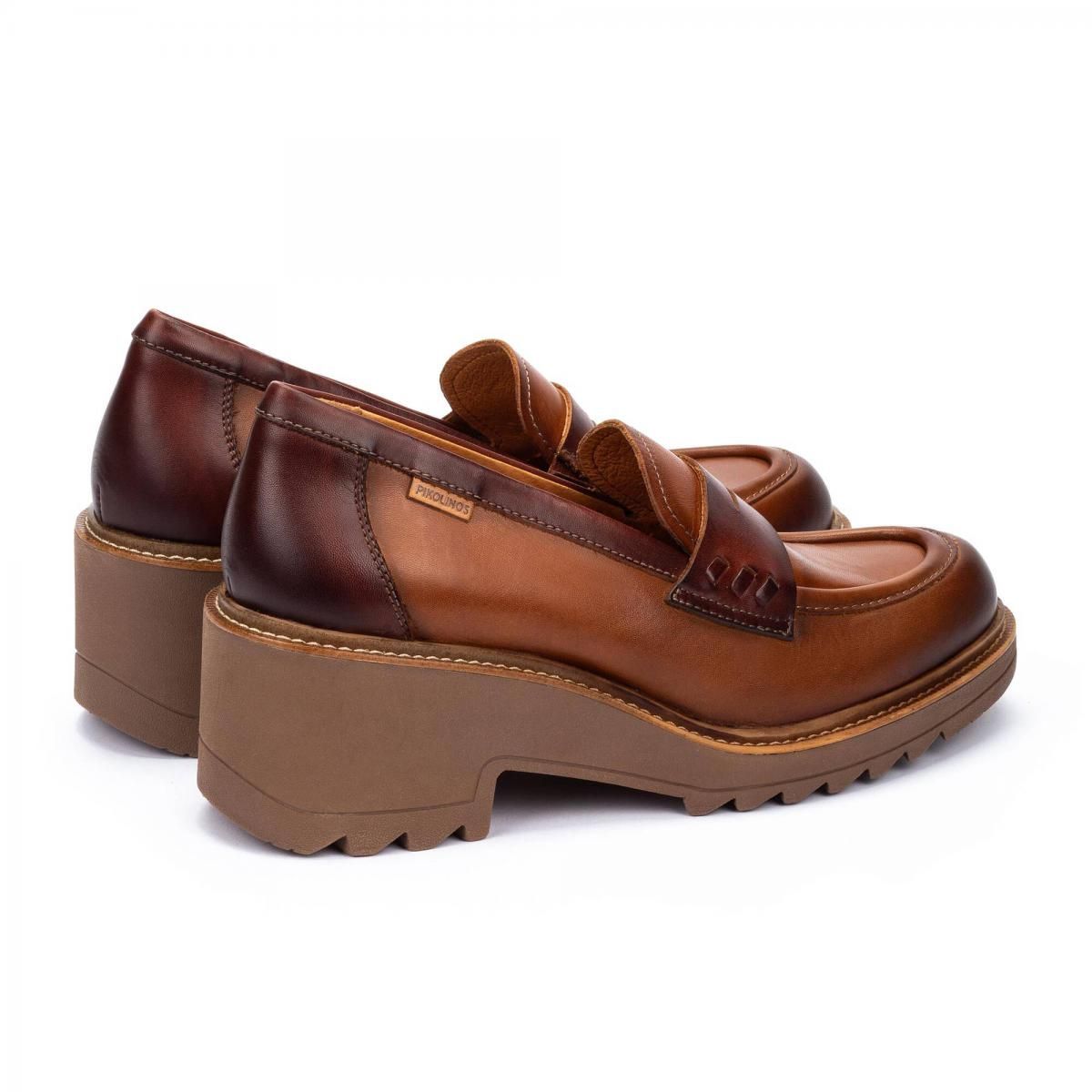 피콜리노스 청키힐 클래식 로퍼 ALCARAZ W7A-3904C1 BRANDY - 상세 이미지 4