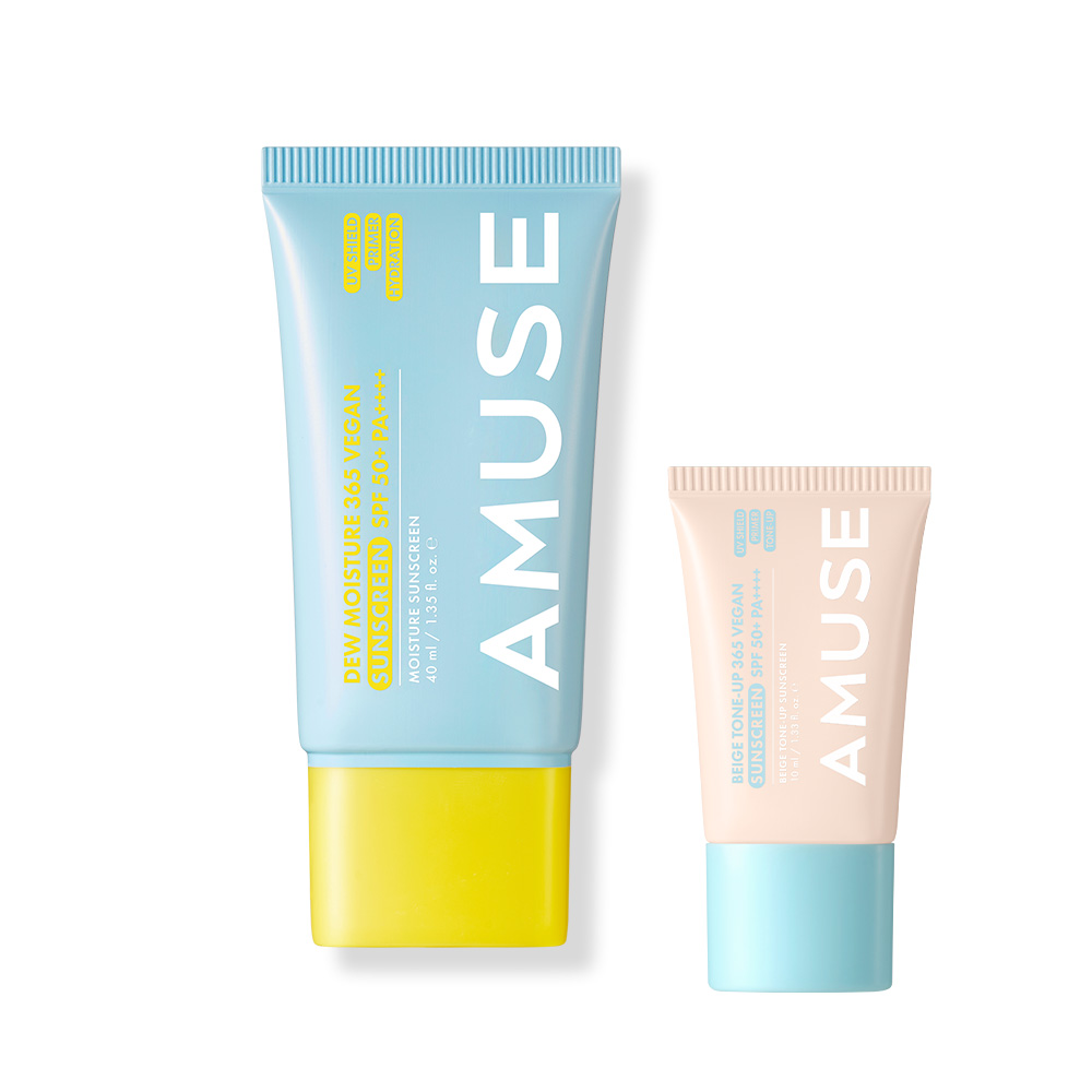 어뮤즈 맑은 수분 365 비건 선크림 40ml SPF50+ - 상품 이미지