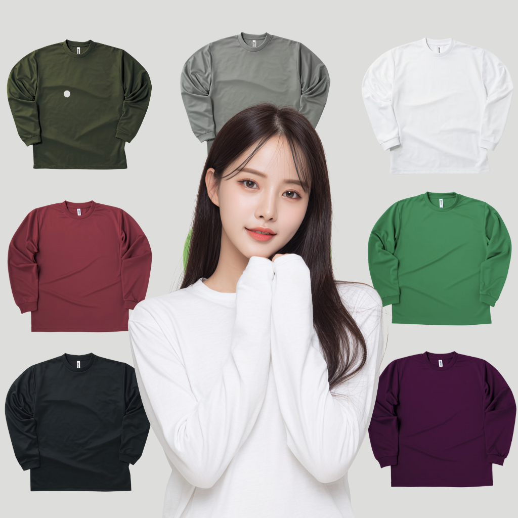 [기본인쇄포함] 기능성 긴팔 티셔츠 커스텀 단체티 주문제작 - 상품 이미지