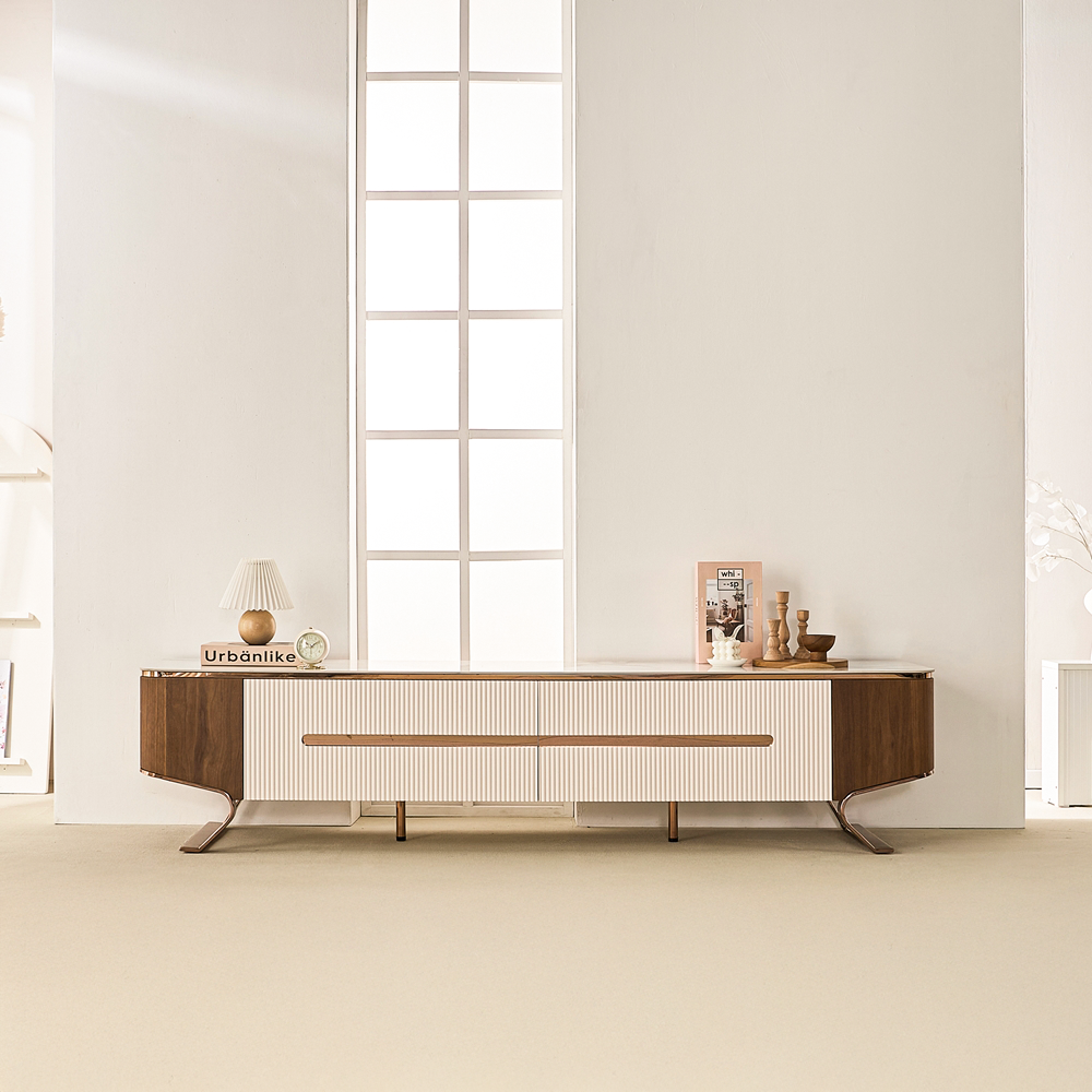 벨아르크 세라믹거실장 템바보드수납장 높은 tv다이서랍장 티비다이